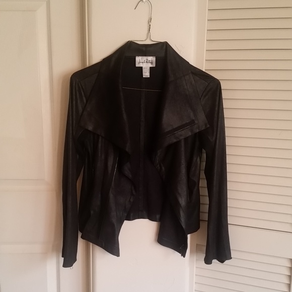 Joseph Ribkoff Faux Leather Jacket, Black, size 8 - Picture 2 of 4